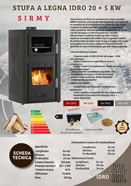 Stufa Idro a legna con Forno 25kW