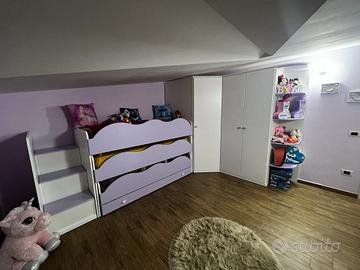 Cameretta su misura in legno - 3 letti estraibili