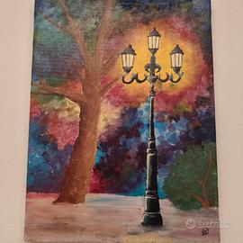 quadro  con lampione