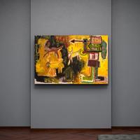 Quadro tecnica mista su tela