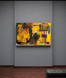 Quadro tecnica mista su tela