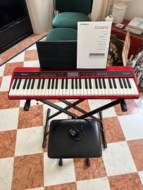 Pianoforte elettronico Roland GO KEYS 61k Rosso