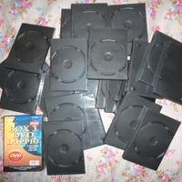 25 custodie DVD nere  usate