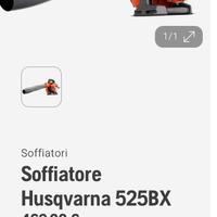 Soffiatore Husqvarna 525BX praticamente NUOVO