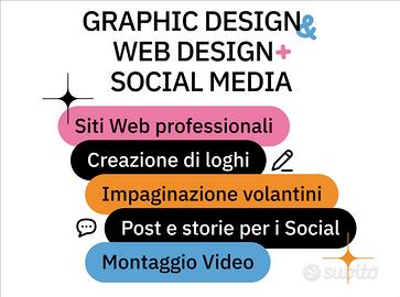 Grafica, Sito Web, Social Media - Designer