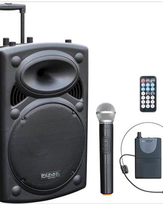 Cassa amplificata ibiza a batteria