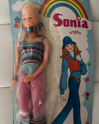 Bambola Vintage Sonia Tutt'Eco Anni 70 In Blister