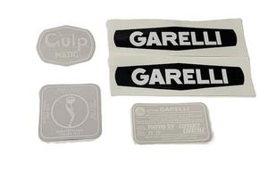 GARELLI GULP MATIC kit completo ADESIVI COLORE NER