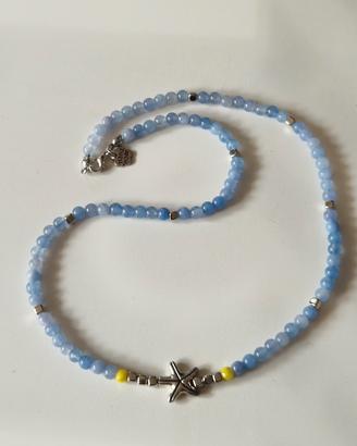 Collana da uomo con pietre naturali