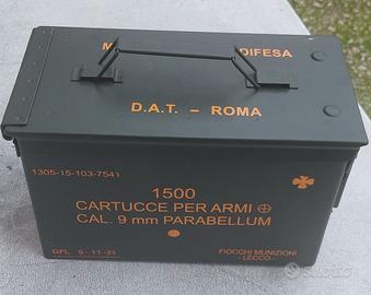 Originale-Cassetta vuota munizioni in metallo