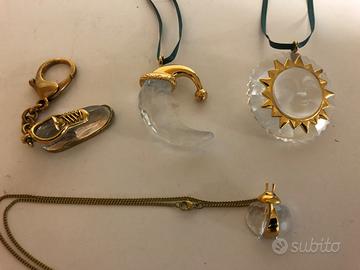 Swarovski: ciondoli sole/luna e altri (4 pezzi)