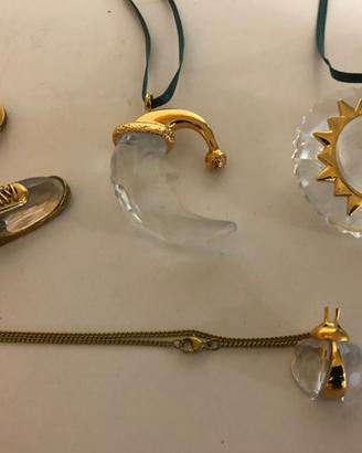 Swarovski: ciondoli sole/luna e altri (4 pezzi)