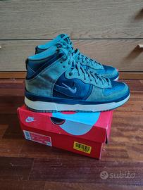 sneakers alte Nike dunk high up n° 41 verde oliva