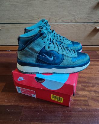 sneakers alte Nike dunk high up n° 41 verde oliva