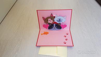 Biglietto di auguri Gatti