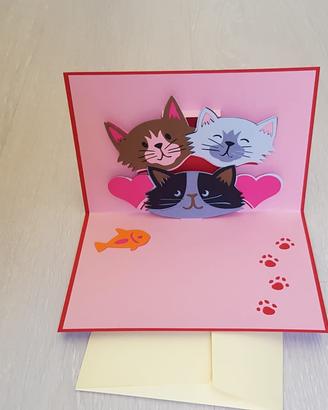 Biglietto di auguri Gatti