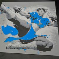 Dipinto Chun Li Street Fighter Stampa 3D  20x20