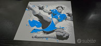 Dipinto Chun Li Street Fighter Stampa 3D  20x20