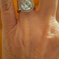 anello argento con zircone