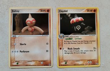 Baltoy43/106 e Claydol 24/106 Ex emerald Pokemon