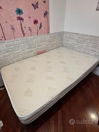 Letto piazza e mezza e Materasso Aloe Ve