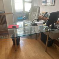 Scrivania ufficio vetro