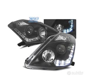 FARI DIURNI NISSAN 350Z 03-05 NERI ADATTABILI XENO
