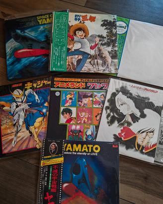 Lotto 7 LP anime Giapponesi originali 
