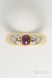 Anello in oro con rubino e brillanti (sconto 50%)