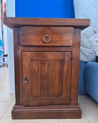 Comodino in legno – Mobiletto vintage  🪵
