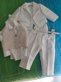 Vestito completo battesimo les etoiles 6/9mesi