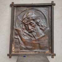 antico pannello quadro religioso