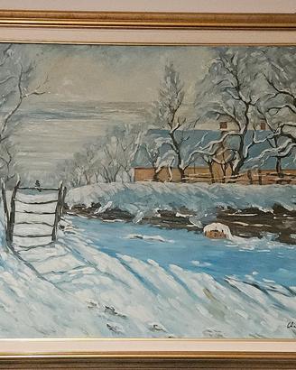 Quadro olio su tela  Monet