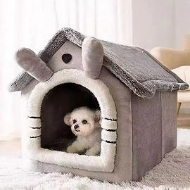 Cuccia a Casetta per Gatto e Cane (TAGLIA L)