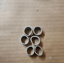 Lego 6 gomme per motore treno 12v 7865 gray