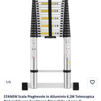 Scala telescopica STANEW 6,2 metri Nuova