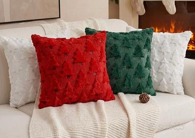 Set 4 federe natalizie per cuscini 45×45