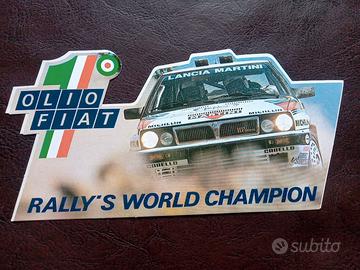 Adesivo sticker Lancia Rally Delta Fiat Champions