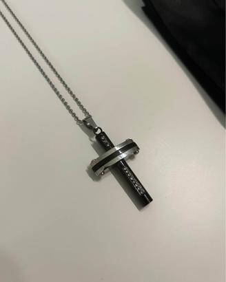 Collana uomo croce crocifisso