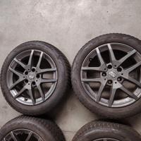4 cerchi in lega con gomme 195 55 16 inv. opel 