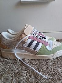 Adidas Forum Low – Multi-Color Pastel (Verde/Rosa
