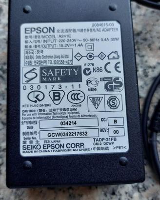 A241E alimentatore originale Epson 15,2V 1,4A