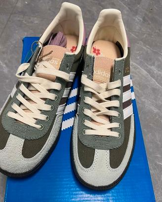 Adidas Handball Spezial Verde, marrone, rosa 40