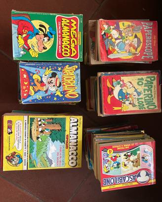 Grande lotto 150 almanacchi si topolino vintage