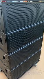 Impianto Audio Casse Sub line array Made in Italy