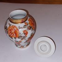 Vaso Porcellana e coperchio DECORATI A MANO