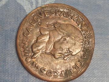 riproduzione moneta vespasiana