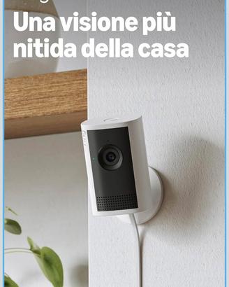 Videocamera ring plus 2k plug-in sistema allarme