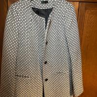Cappotto BENETTON fantasia bianco-nero tg 40