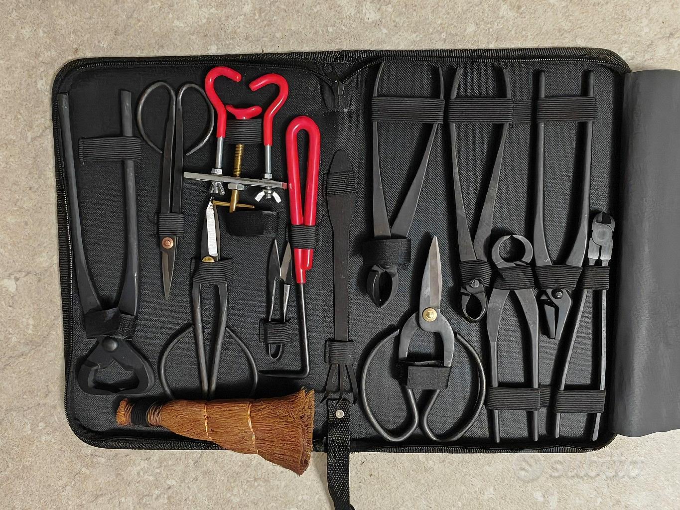 Kit Attrezzi Bonsai 22 Pezzi - Forbici Acciaio Carbonio - Con Borsa In Pelle - Regalo Perfetto - Foto 3